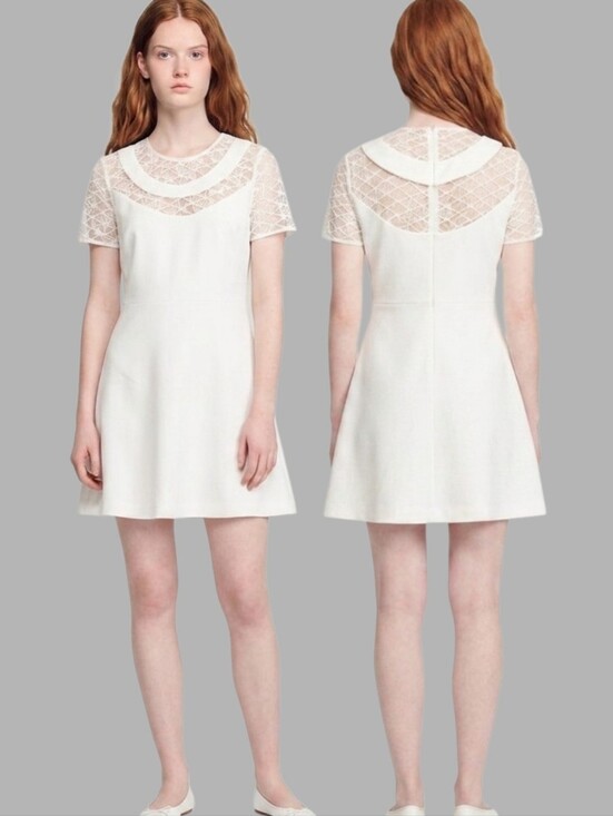Sandro Dresses & Skirts - SANDRO PARIS Short Sleeve A-line Cocktail Dress - Size M